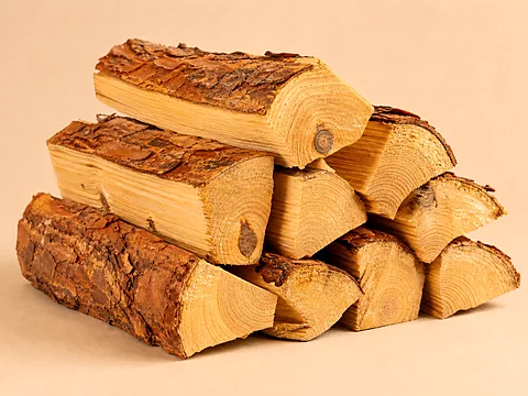 Дрова из лиственницы — общий вид партии